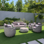 Comfort Rope Articles Leisure Terrace Chair 7 Seaters Sofa Set For Villas - Image 6