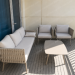 Swin Weaving Rope Aluminum Outdoor Sofa Set - Image 2