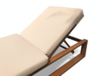 Swin Sunbed – Aluminum Frame with Soft Cloth & Sponge Cushion - Image 2