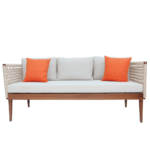 Swin Aluminum Hand Rope 6-Seater Outdoor Garden Furniture Sofa Set - Image 3