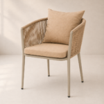 SWIN Aluminum Frame+Rope Dining Chairs with Cushion (Copy)