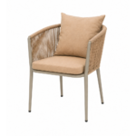 SWIN Aluminum Frame+Rope Dining Chairs with Cushion (Copy) - Image 3